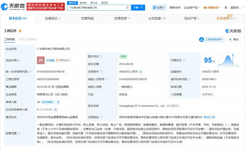 廣東順豐電子商務(wù)公司完成大幅增資，注冊(cè)資本躍升至4億元，發(fā)力國(guó)內(nèi)貿(mào)易代理業(yè)務(wù)